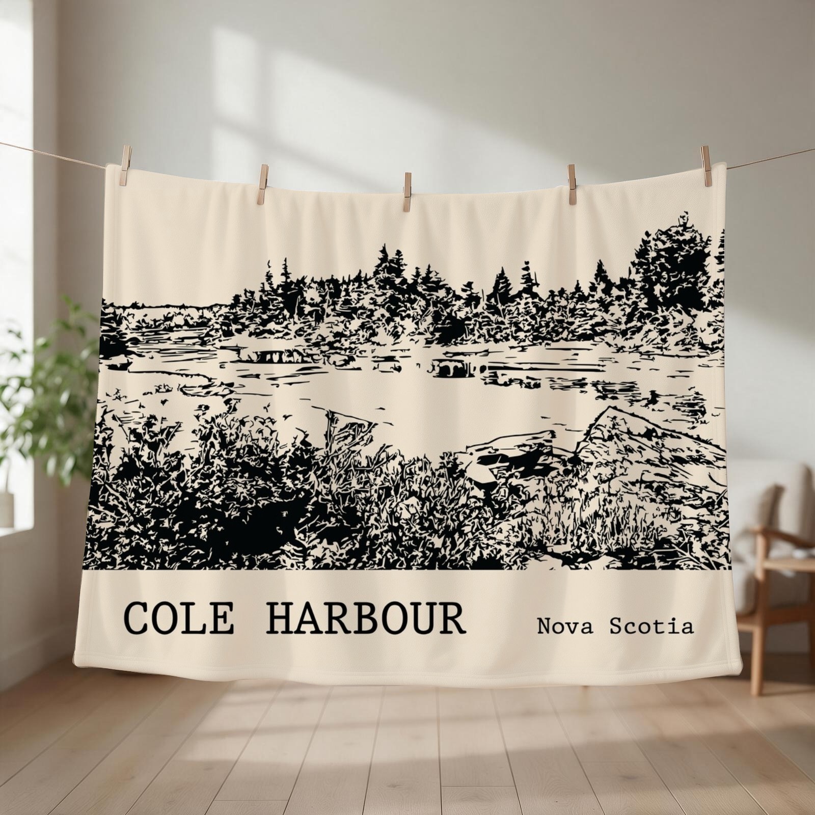 Nova Decor & Lighting Julestjerne - Cole Harbour Nova Scotia Desenli Battaniye,