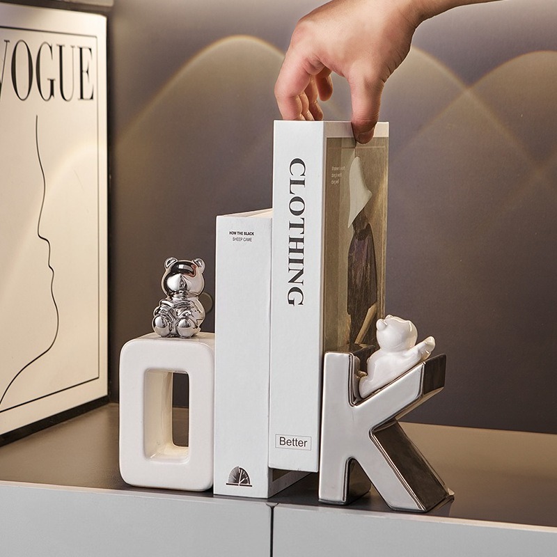 Ok Lighting Decor - Modern, sade, şık kitaplık süsü, lüks