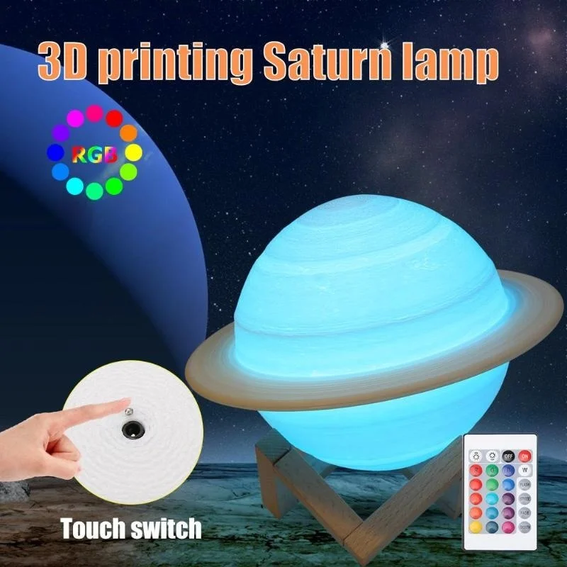 Colour Changing Bulb - LED gece lambası 3D baskı Saturn