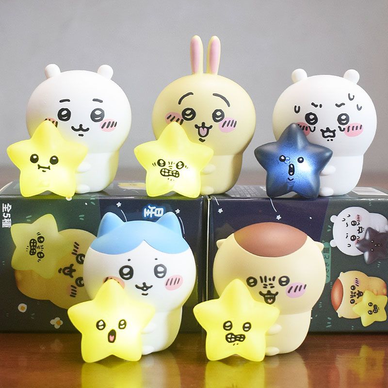 Lighting Decor Items - Parlayan Yıldız Gece Lambası Kawaii Hachiware
