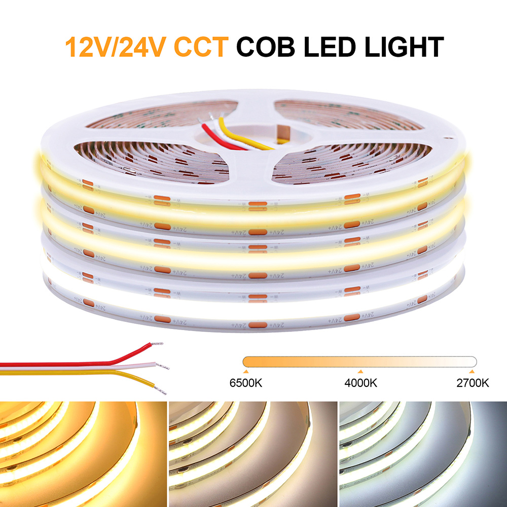 Decor Lighting Hours - 12V 24V COB CCT Led şerit