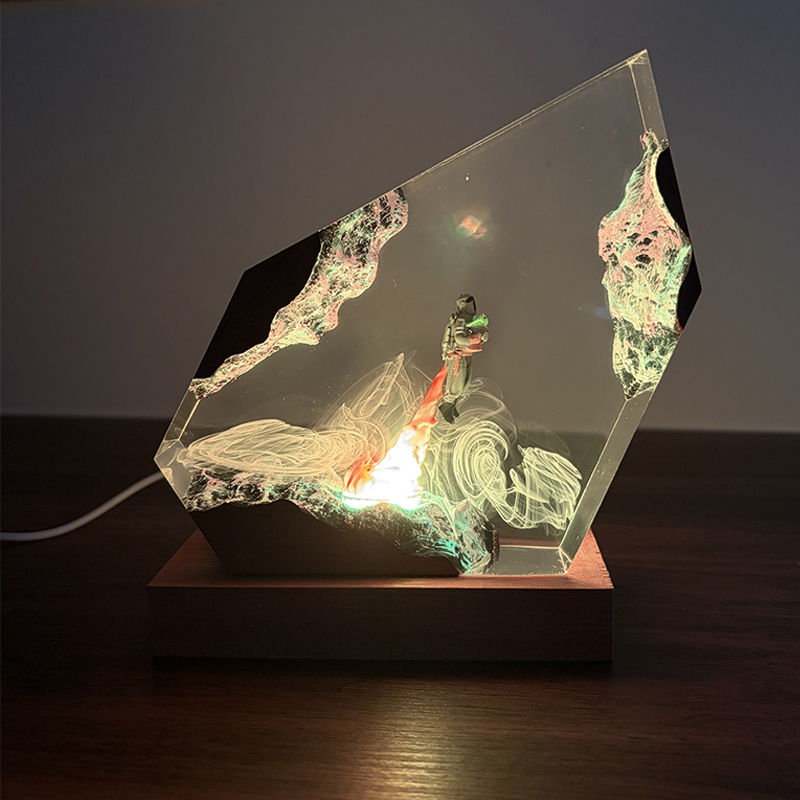 Lighting Decoration For Wedding - Bilimkurgu Anime Figürü Organizma Reçine Masa