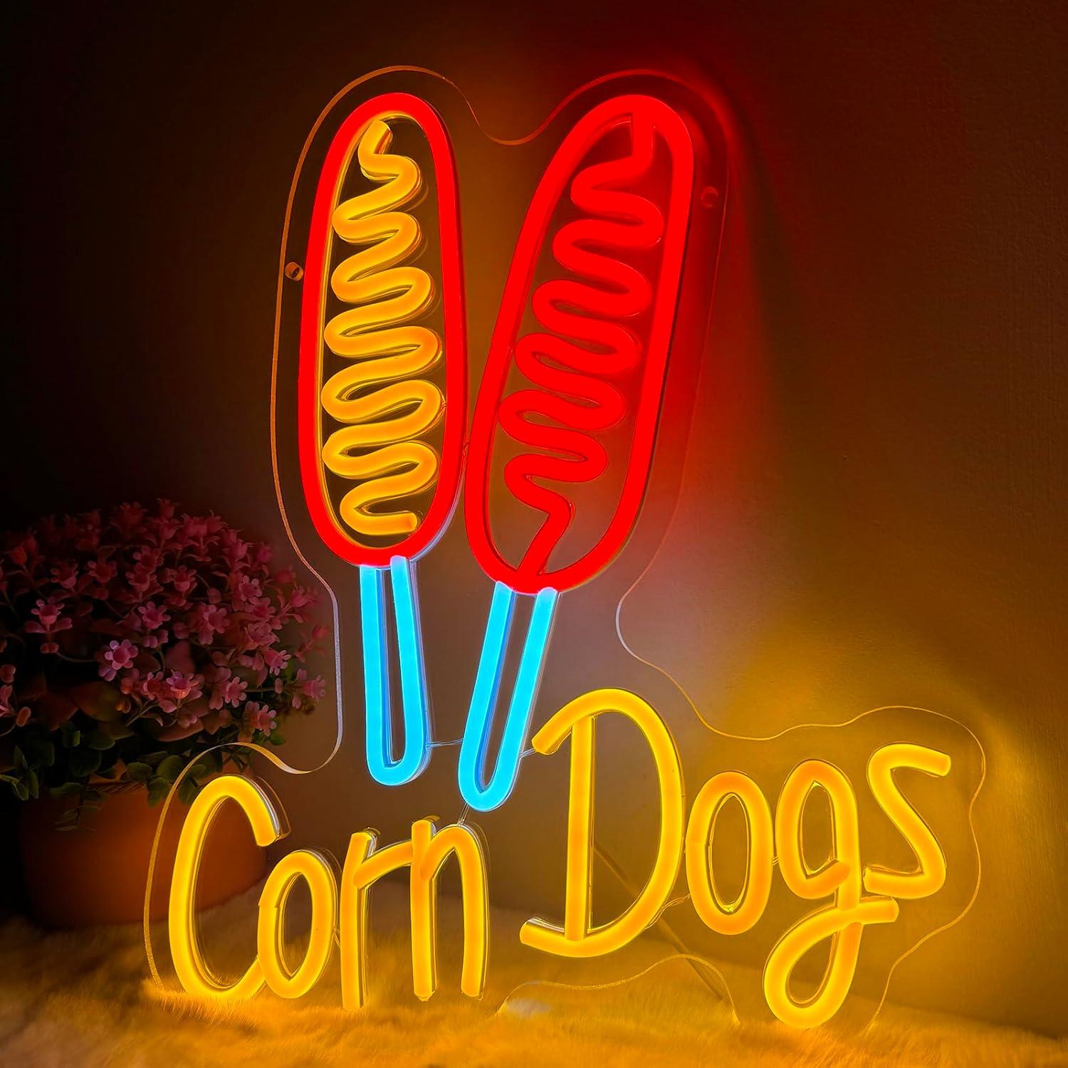 Lighting Decoration For Wedding - Mısır Köpeği Neon Tabela Atıştırmalık USB