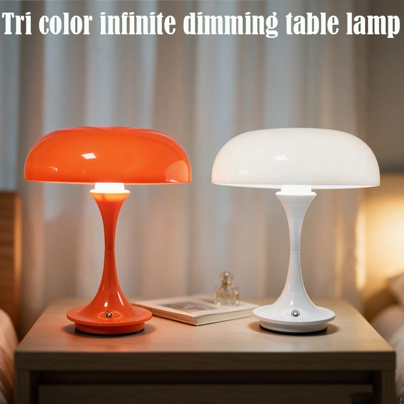 Mushroom Table Lamp - Retro Mantar Masa Lambası, Şarj Edilebilir