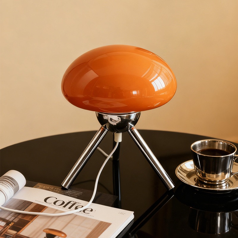 Mushroom Table Lamp - Bauhaus İskandinav Tarzı Kızlar İçin Cam