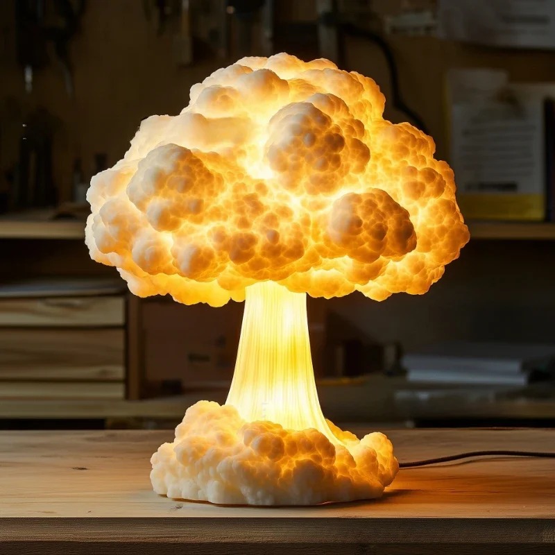 Mushroom Table Lamp - USB ile Çalışan Atomik Mantar Bulut