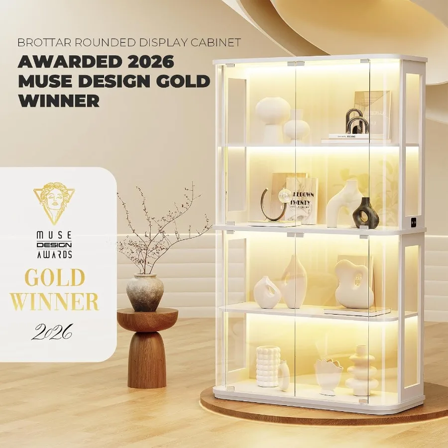 Yuvarlak Cam Kapılı ve Işıklı  - Lighting & Home Decor Studio incelemesi ve fiyatı