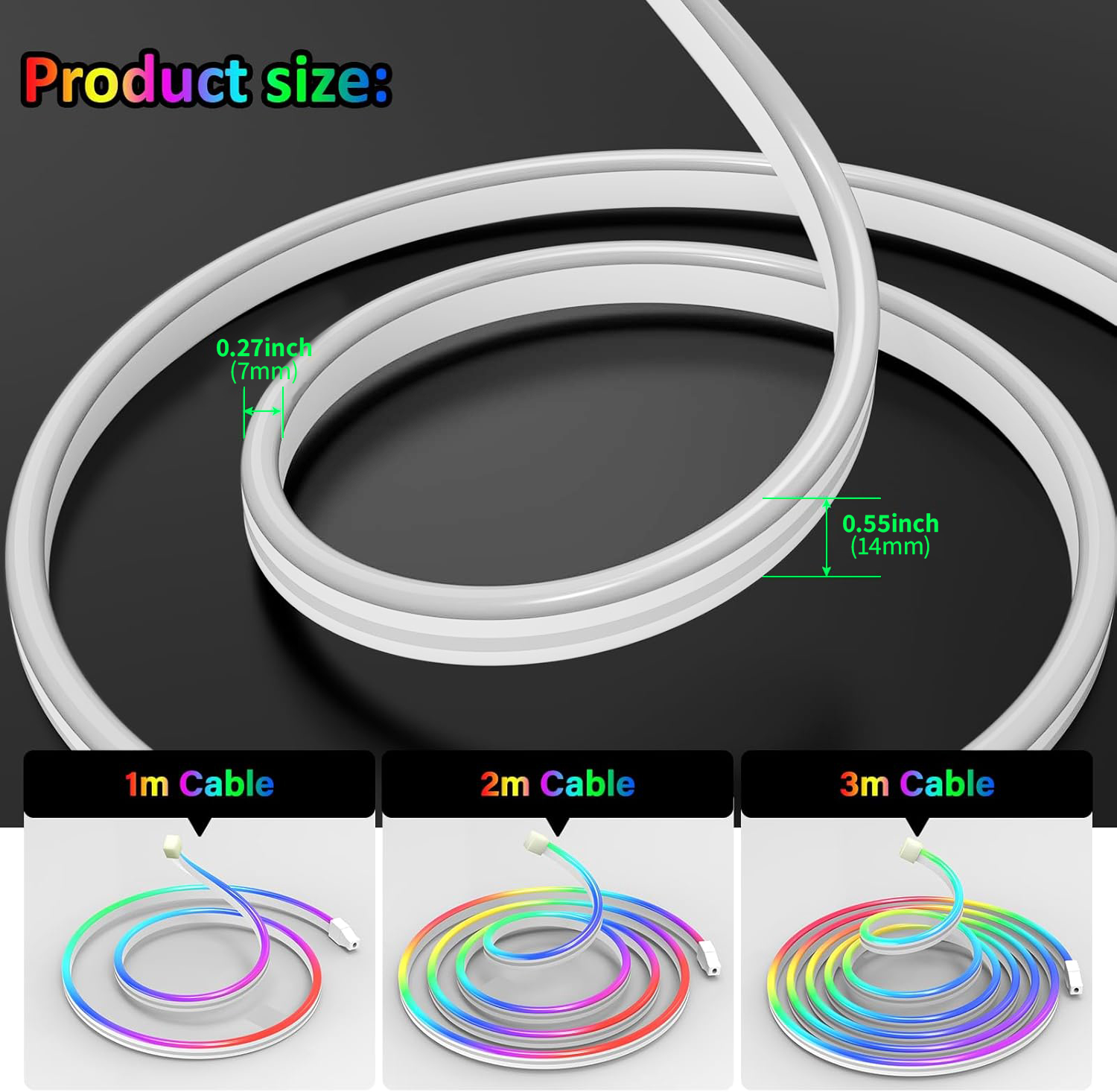 USB DC5V RGBIC Esnek Neon Şeri - Lighting & Home Decor Studio incelemesi ve fiyatı