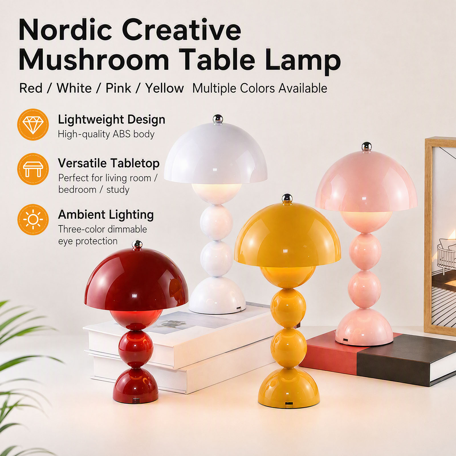 Mantar Şeklinde Çiçek Tomurcuğ - Mushroom Table Lamp incelemesi ve fiyatı