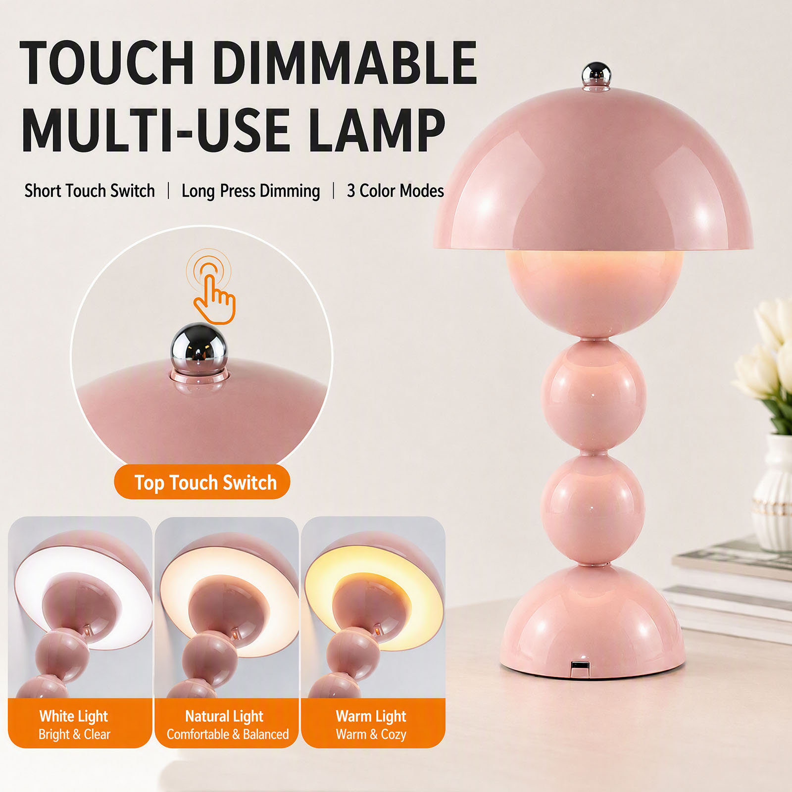USB'li Mantar Şeklinde LED Mas - Mushroom Table Lamp incelemesi ve fiyatı