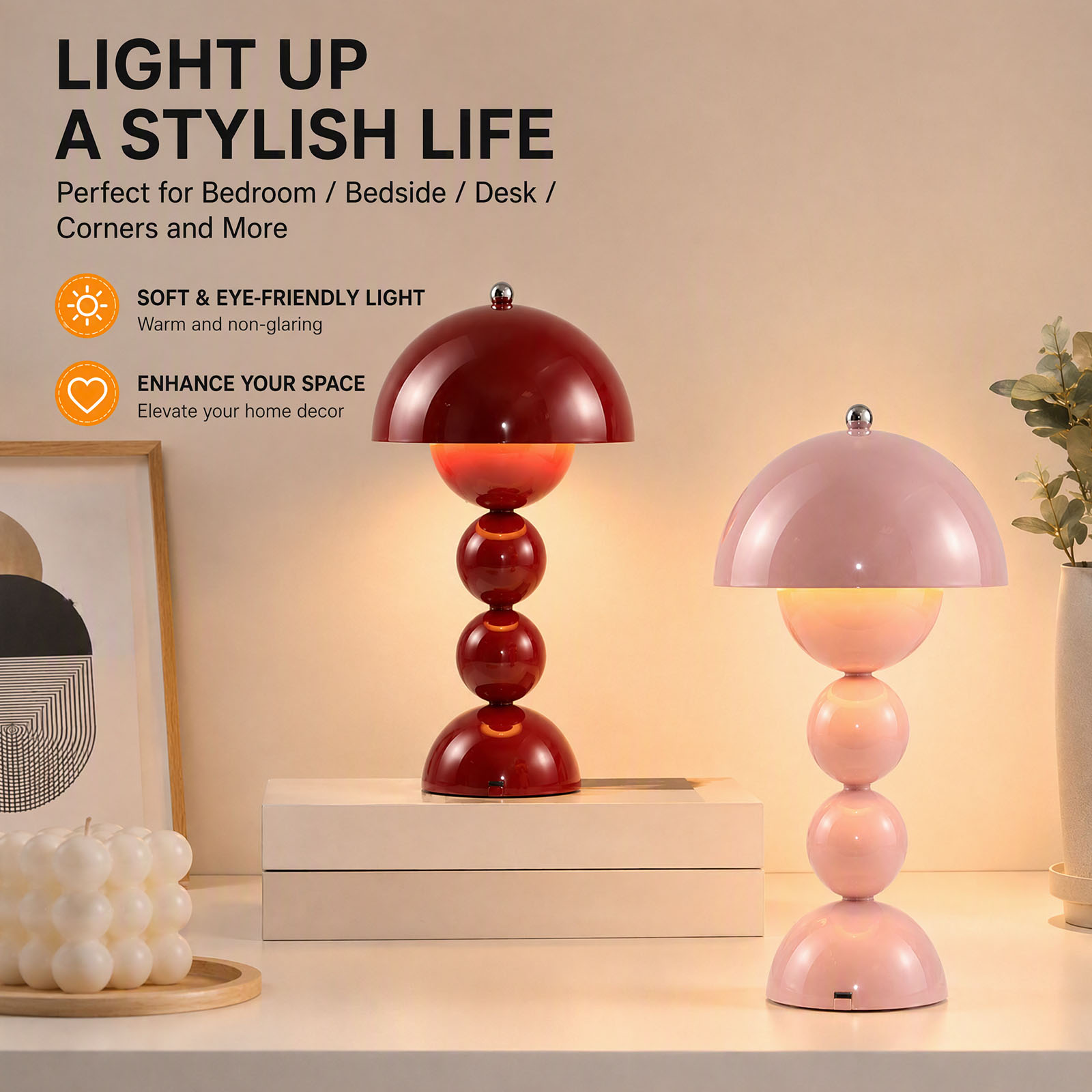 Vintage Mantar Şeklinde Masa L - Mushroom Table Lamp incelemesi ve fiyatı