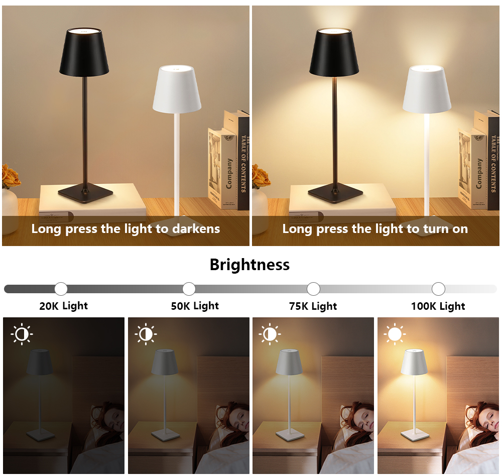LED şarj edilebilir masa lamba - Decor Lighting & Decor Fires Photos incelemesi ve fiyatı