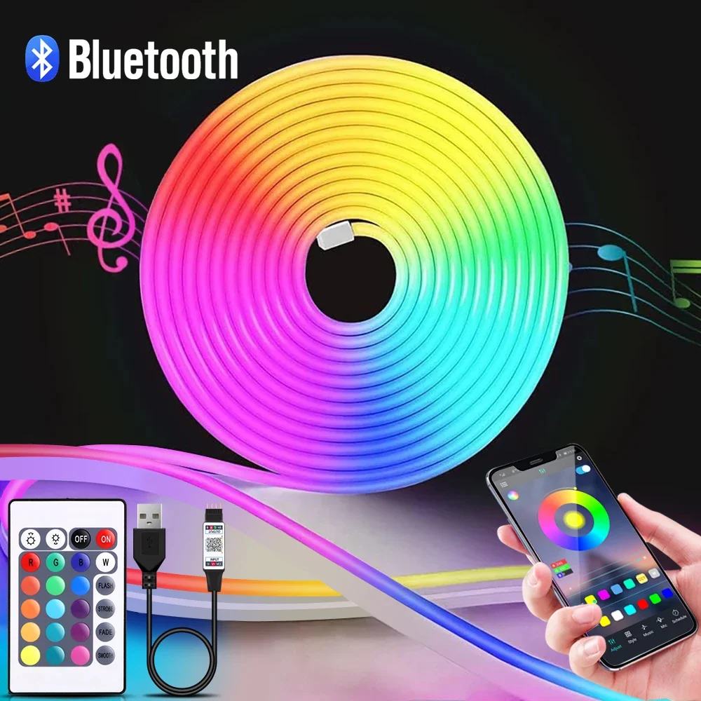 1-5m RGB LED Neon Şerit Işık 5 - Lighting Decor Items incelemesi ve fiyatı